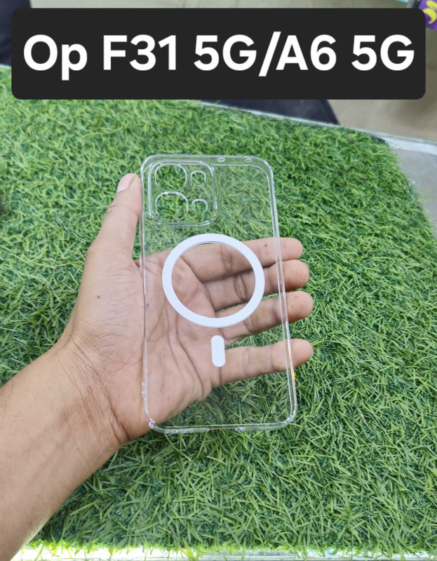 MR BROTHERS Back Cover for Oppo F31 5G, Oppo A6 5G, Oppo A6Pro 4G/5G(Transparent, Magnetic Case, Pack of: 1)