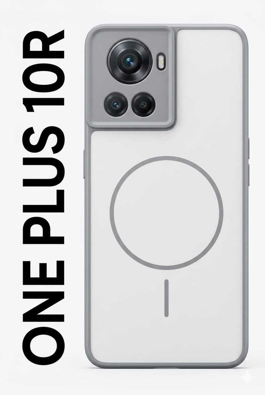 ARSAH Back Cover for ONE PLUS 10R(White, Polycarbonate)