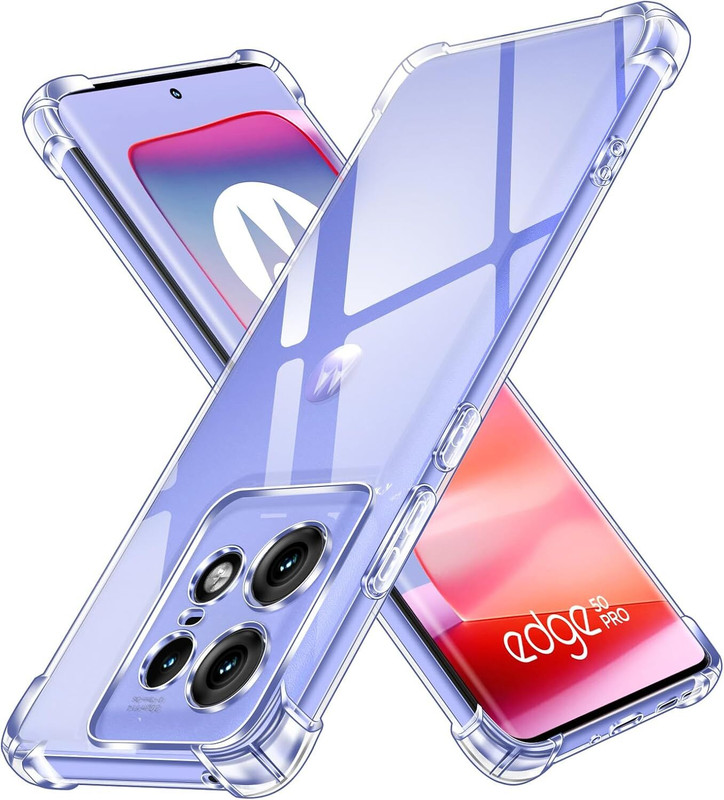 Lustree Back Cover for Motorola Edge 70 Fusion 5G, Moto Edge 70 Fusion 5G(Transparent, Shock Proof, Silicon, Pack of: 1)