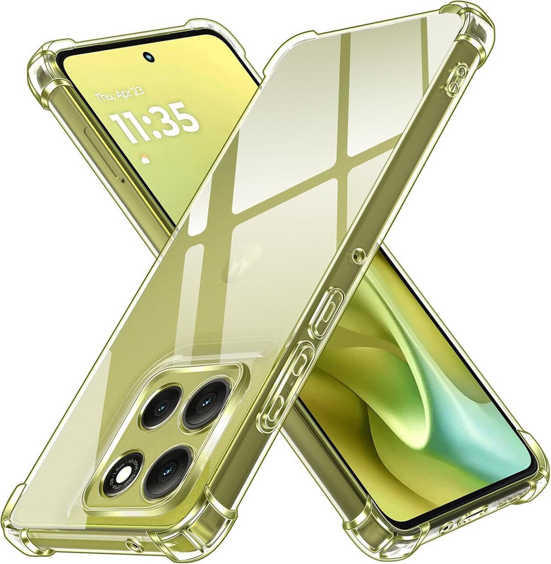 JASH Pouch for Motorola Moto G96 5G(Transparent, Camera Bump Protector, Silicon, Pack of: 1)