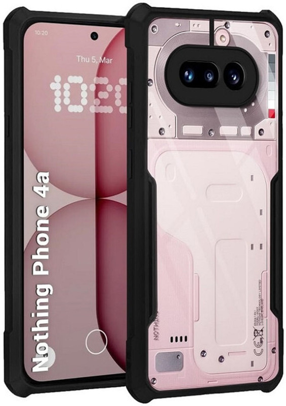 Rlab Back Cover for Nothing Phone (4a), Nothing Phone 4a (IP)(Black, Grip Case, Polycarbonate)