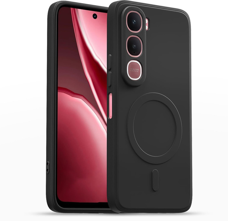 My Thing! Back Cover for Vivo Y31 5G, Mag-Safe Logo (Not Mag-Safe Compatible)(Black, Flexible, Pack of: 1)
