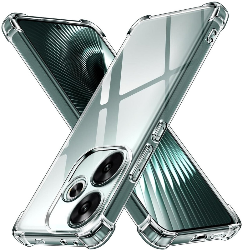 Mobile Back Cover Pouch for OPPO A3X 5G, With 360 Degree Protection Crystal Clear Soft TPU + PC Case(Transparent, Shock Proof, Rubber, Pack of: 1)