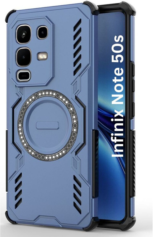 KWINE CASE Back Cover for Infinix Note 50s 5G+(Blue, Rugged Armor, Pack of: 1)