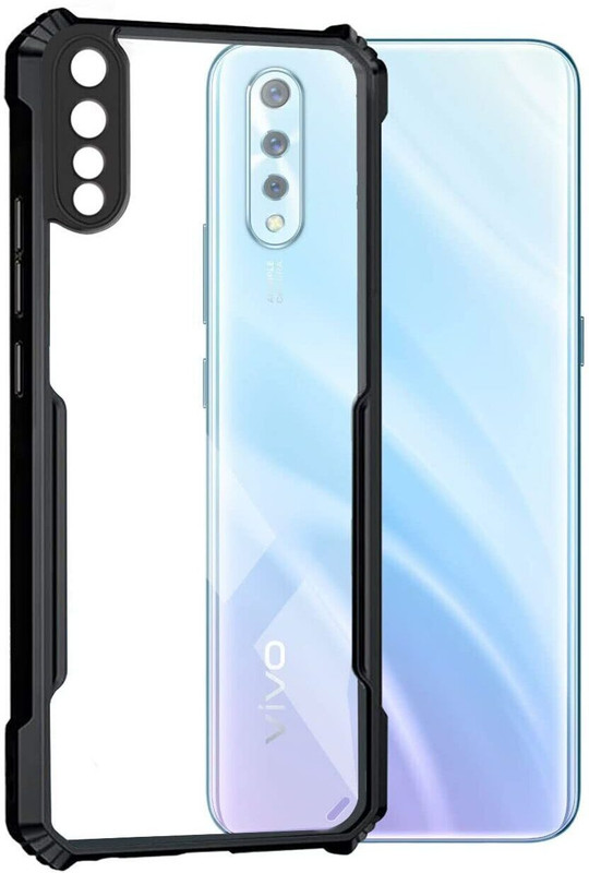 COVERHEAD Back Cover for Back Cover for VIVO S1-1907 Shockproof Phone Cover for VIVO S1-1907(Black, Camera Bump Protector)