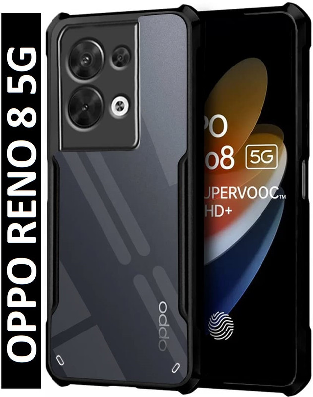 KWINE CASE Back Cover for OPPO Reno8 5G(Black, Pack of: 1)