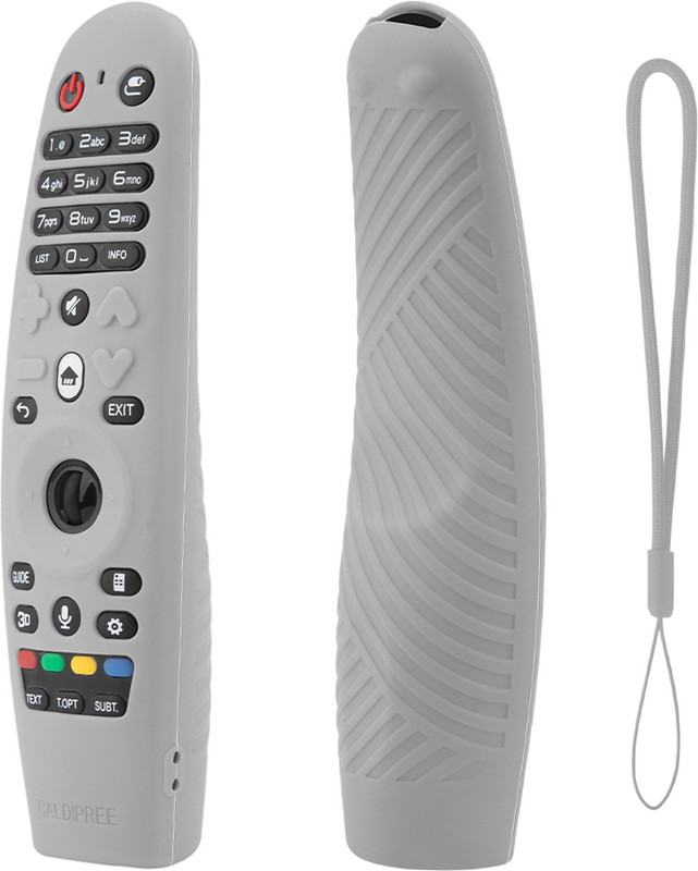 Cotbolt Front & Back Case for LG TV Remote AN-MR19BA & AN-MR600 MR20 Magic Remote Cover(Grey, Silicon)