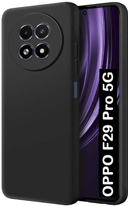 filbay Pouch for OPPO F29 Pro 5G(Black, Camera Bump Protector, Silicon, Pack of: 1)