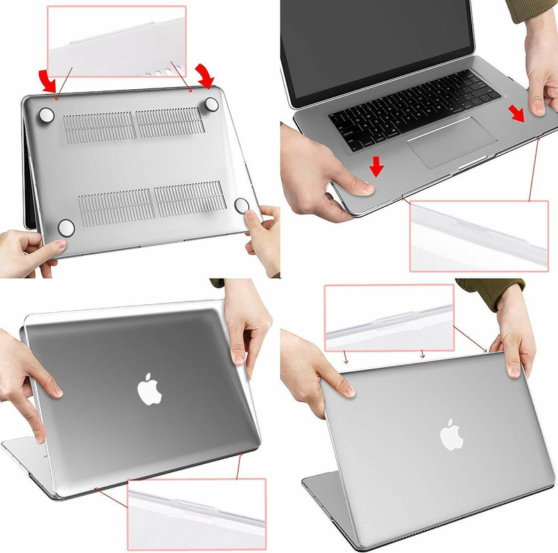 Maxxlite Laptop Cover 13.3 inch for MacBook Air M1 Case Cover Laptop Case Laptop Keyboard Skin(transparent)