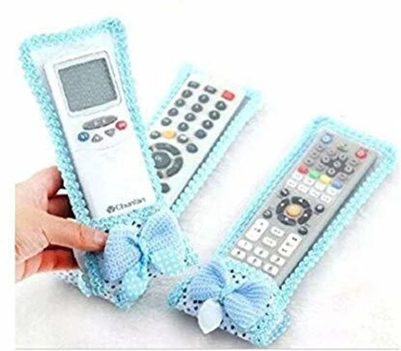 RAVARIYA Flip Cover for TV, AC, REMOTE(Blue, Cloth, Pack of: 3)