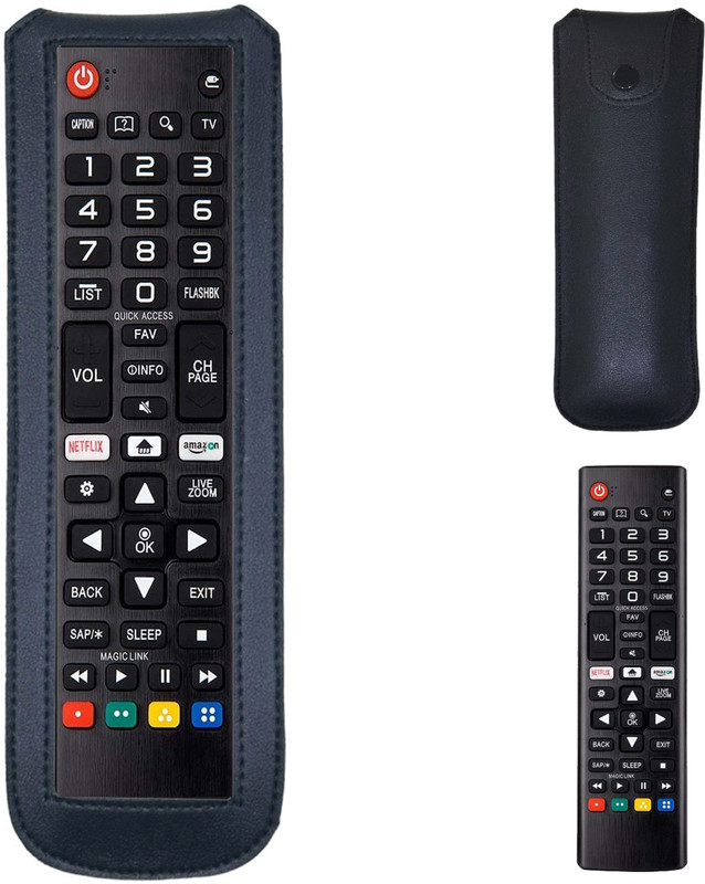 Gizmofreaks Pouch for LG Smart TV LCD LED LED HDTV Plasma Magic 3D 4K Remote Control Case(Black, Artificial Leather, Pack of: 1)