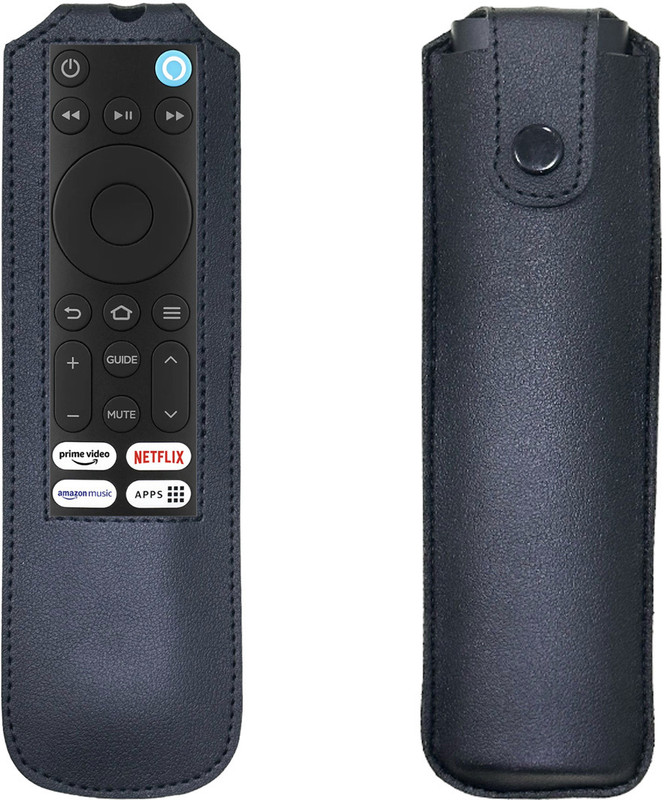 Gizmofreaks Flip Cover for Redmi Smart Fire Tv 32 Redmi Fire Tv 4k 43 inches Tv Remote Protective Case / Pouch(Black, Artificial Leather, Pack of: 1)