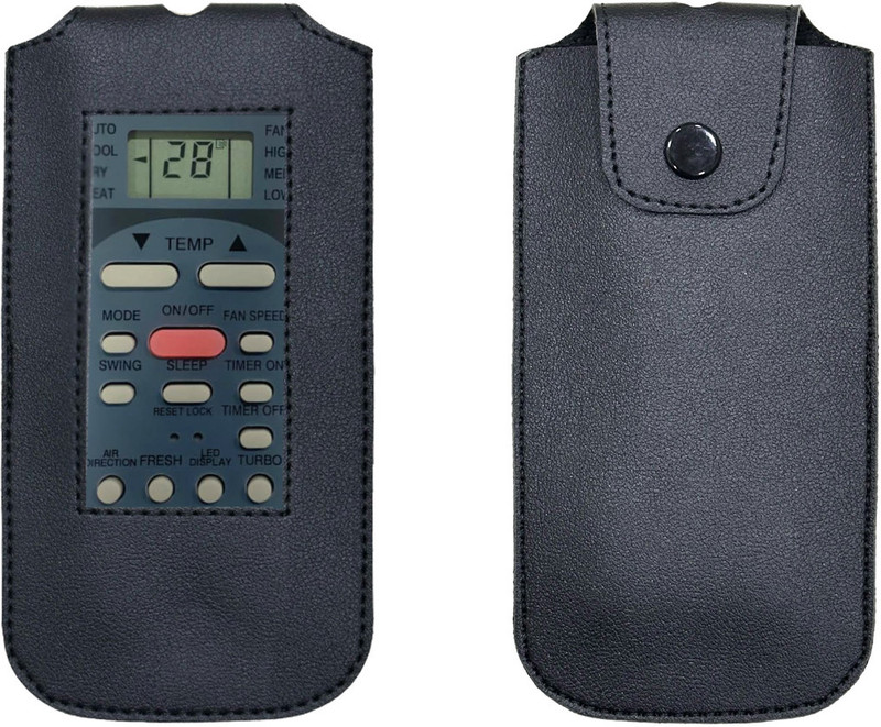 Gizmofreaks Pouch for AC Remote No. 125, Compatible/Replacement for Lloyd AC Remote Control Protective Case(Black, Artificial Leather, Pack of: 1)