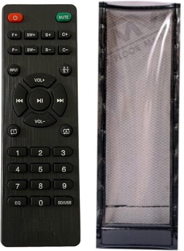 LUNAGARIYA Flip Cover for zebronics Home Theater Remote cover(Black, Artificial Leather)
