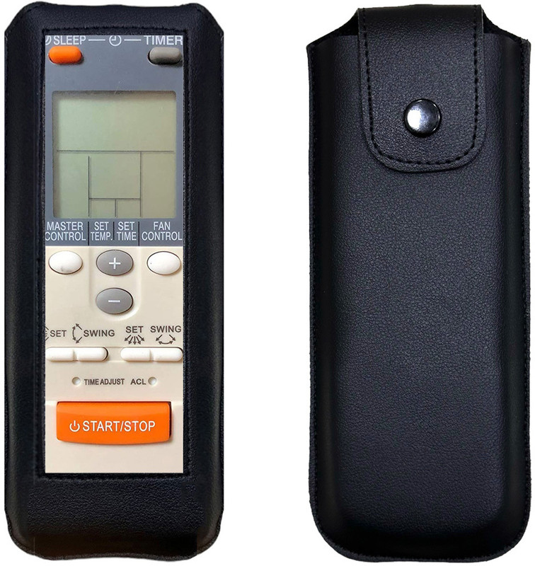 Gizmofreaks Flip Cover for Compatible of Hitachi Split / Window AC AC-220 Remote Control Pouch Cover Holder(Black, Artificial Leather, Pack of: 1)