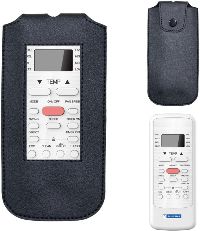 Gizmofreaks Flip Cover for Remote No. 133, 133A, 133B, Compatible for Blue Star AC / Voltas AC Remote Control Case(Black, Artificial Leather, Pack of: 1)