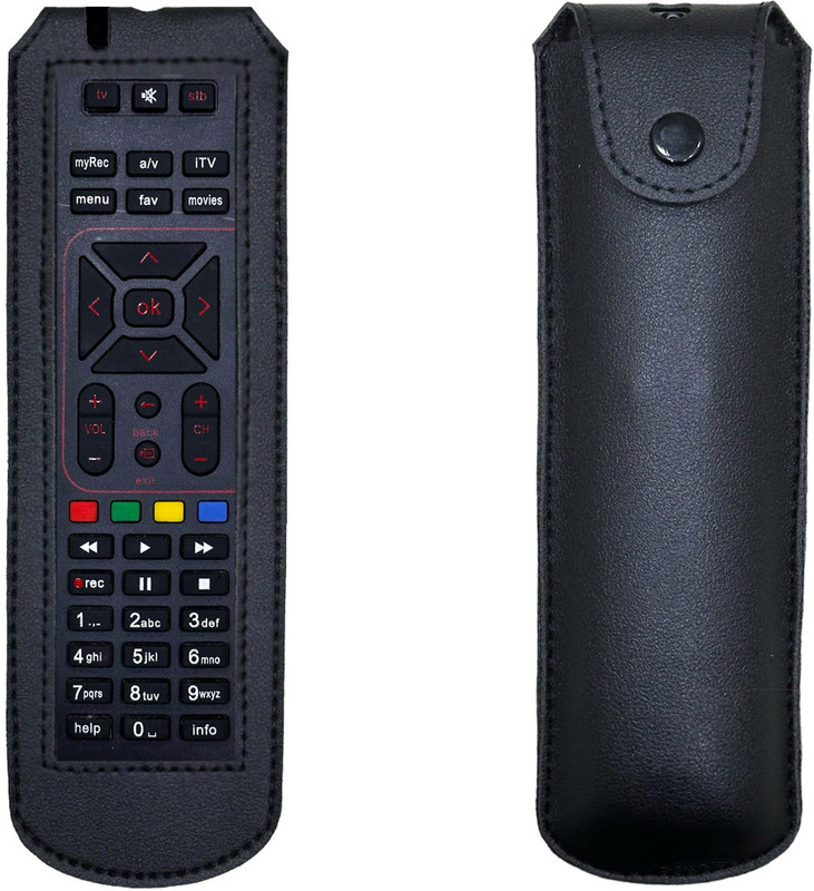 Gizmofreaks Flip Cover for AIRTEL DIGITAL TV HD RECORDING ORIGINAL Remote Controller(Black, Pack of: 1)