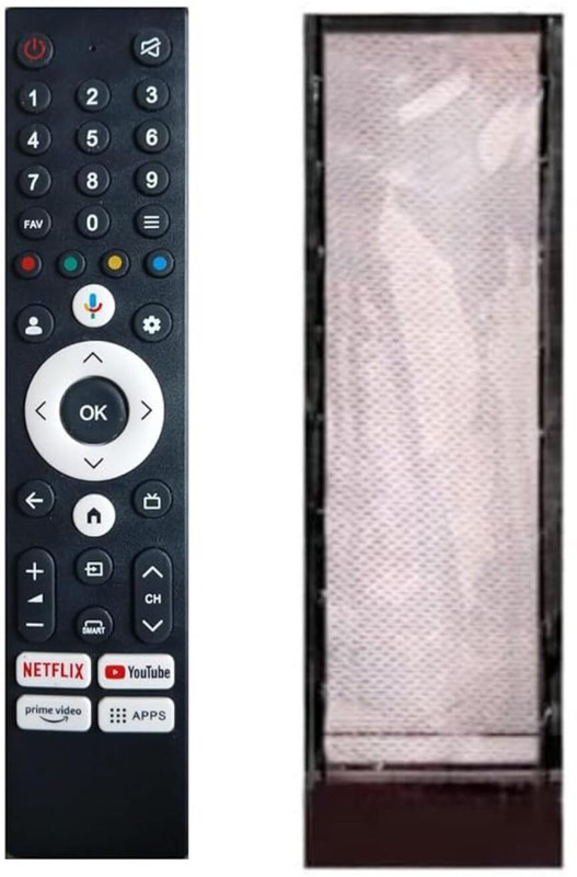 LUNAGARIYA Flip Cover for Sony Smart Android 4K LED Remote Control,PU Leather Cover Holder(Black, Artificial Leather)