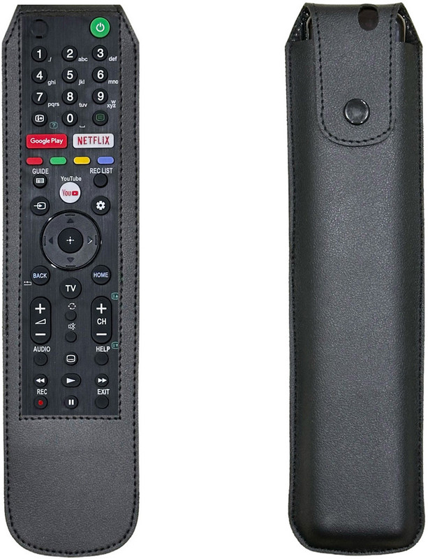 Gizmofreaks Flip Cover for Sony Smart Tv Voice Remote RMF-TX520P /A80J/X80J/X85J/X90J/X95J Protective Case / Pouch(Black, Artificial Leather, Pack of: 1)