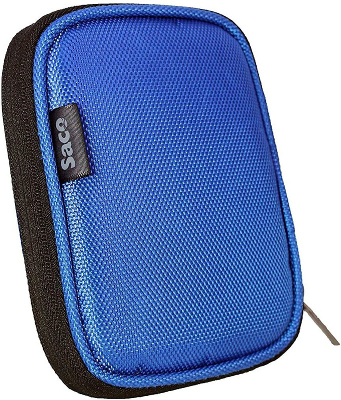 Saco Flip Cover for Toshiba Canvio Advance 2TB USB3.0 External Hard Drive(Blue, Hard Case, Artificial Leather, Pack of: 1)