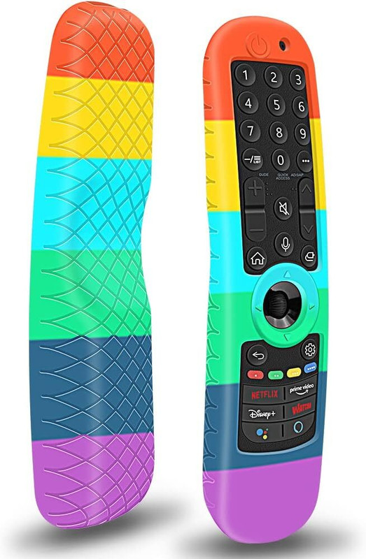 Cotbolt Front & Back Case for LG AN-MR21GA 2021 LG MR22GA MR23GA MR24GN Magic Remote 2022 2023 2024(Multicolor, Silicon)