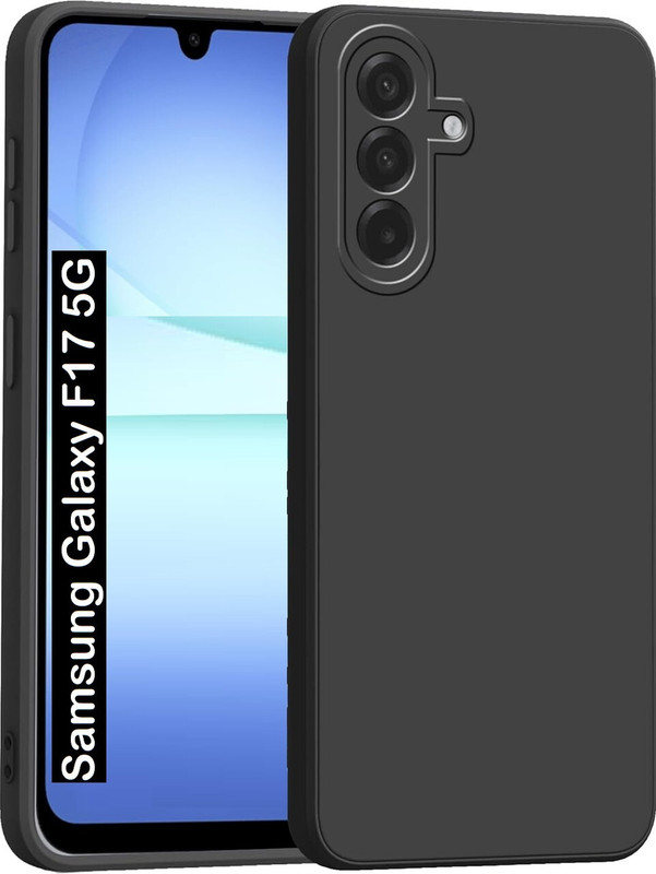 COVERHEAD Pouch for Samsung Galaxy F17 5G / M17 5G/ A17 5G(Black, Shock Proof, Silicon, Pack of: 1)