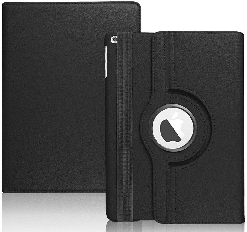 Casotec Front & Back Case for iPad 9.7 inch 5th Gen. Air 1, iPad 9.7 inch 6th Gen. Air 2 A1822/A1823/A1893/A1954(Black, Artificial Leather, Pack of: 1)