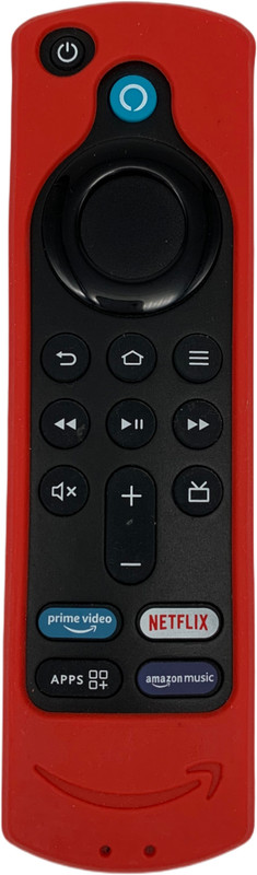 Xpecial Front & Back Case for Amazon Firestick Remote ShockProof Cover Precise Grip(Red, Shock Proof, Silicon, Pack of: 1)