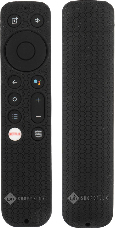 Shopoflux Front & Back Case for Silicone Remote Cover for Oneplus Q Series/U Series / Y1S / Y1S Edge Smart LED TV Remote(Black, Dual Protection, Silicon, Pack of: 1)