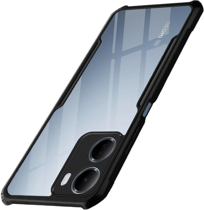 kursa hub Pouch for Mi Redmi 15A 5G(Black, Camera Bump Protector, Silicon, Pack of: 1)