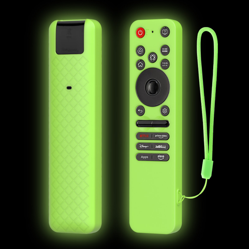 CALDIPREE Front & Back Case for LG Smart TV Remote LG MR25GA Full Wrap Protective Case(Red, Silicon)