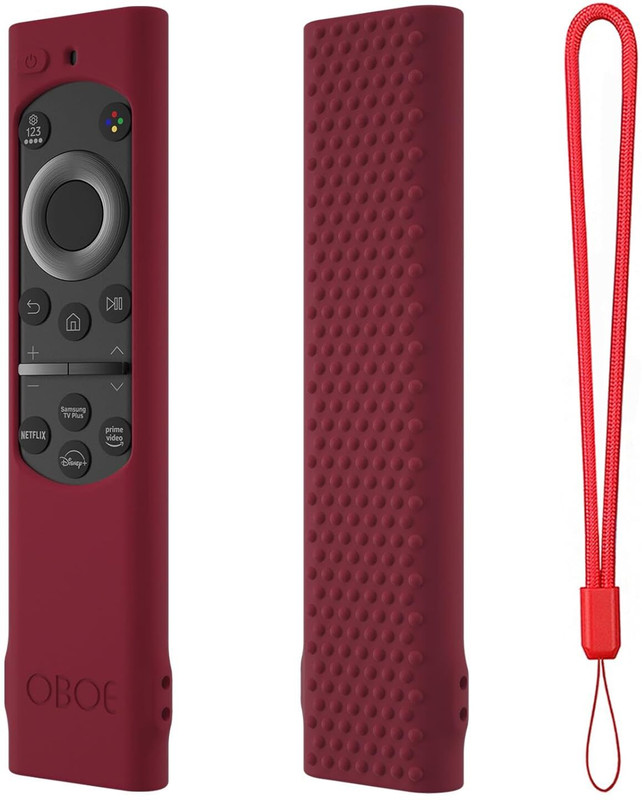 Oboe Front & Back Case for Samsung Smart Tv Remote BN59-01311 Samsung QLED TV Remote Open Key Cover with Loop(Purple, Shock Proof, Silicon, Pack of: 1)