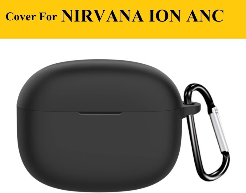 Evaton Pouch for Boat Nirvana Ion ANC Pro(Black, Shock Proof, Silicon, Pack of: 1)