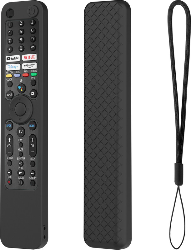 Cotbolt Front & Back Case for Sony Smart Tv Voice Remote RMF-TX520P / A80J / X80J / X85J / X90J / X95J Remote Cover(Black, Silicon)