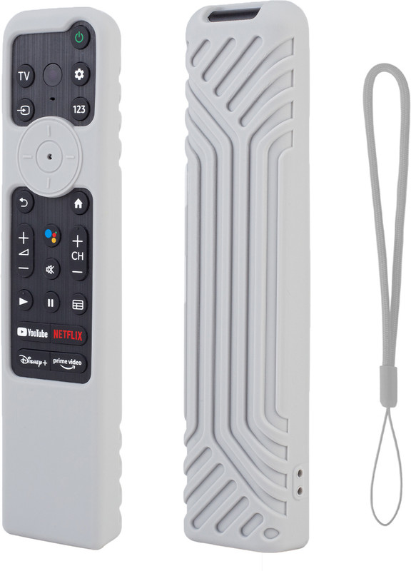 CALDIPREE Front & Back Case for Sony Smart TV Remote RMF-TX800 TX900 MG3-TX800U 2022 Series Cover BRAVIA TV(Grey, Silicon)