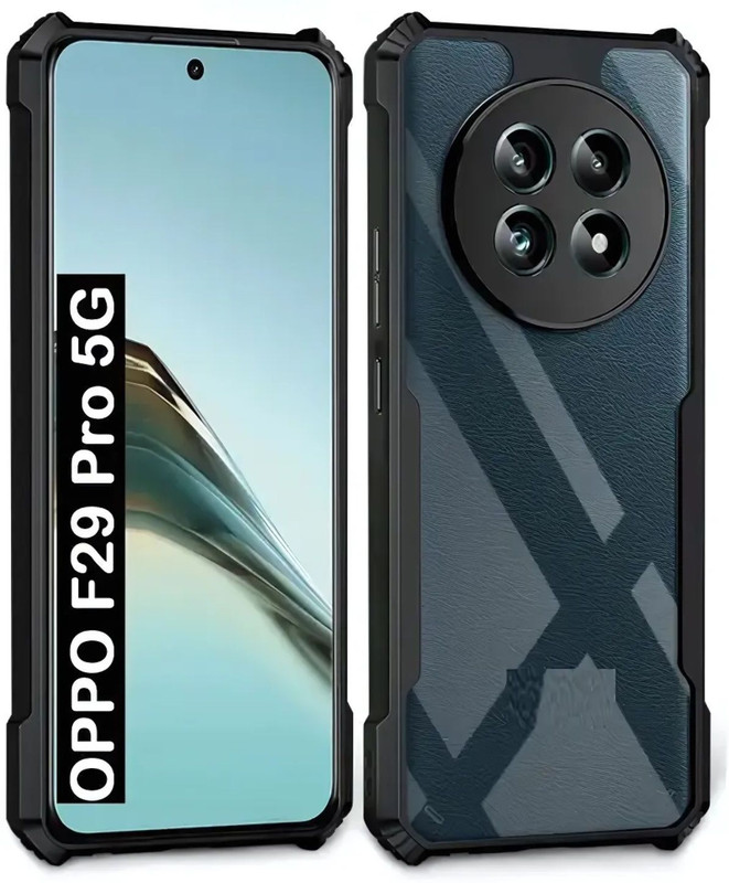Sarju Pouch for Oppo F29 Pro 5G-IPK8(Transparent, Shock Proof, Rubber, Plastic, Pack of: 1)