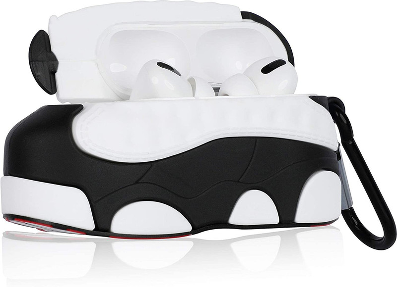 TECHGEAR Front & Back Case for AirPod Pro Case Luxury for AirPods Pro Air Pods Pro Cases Cover(White, Black, Silicon, Pack of: 1)