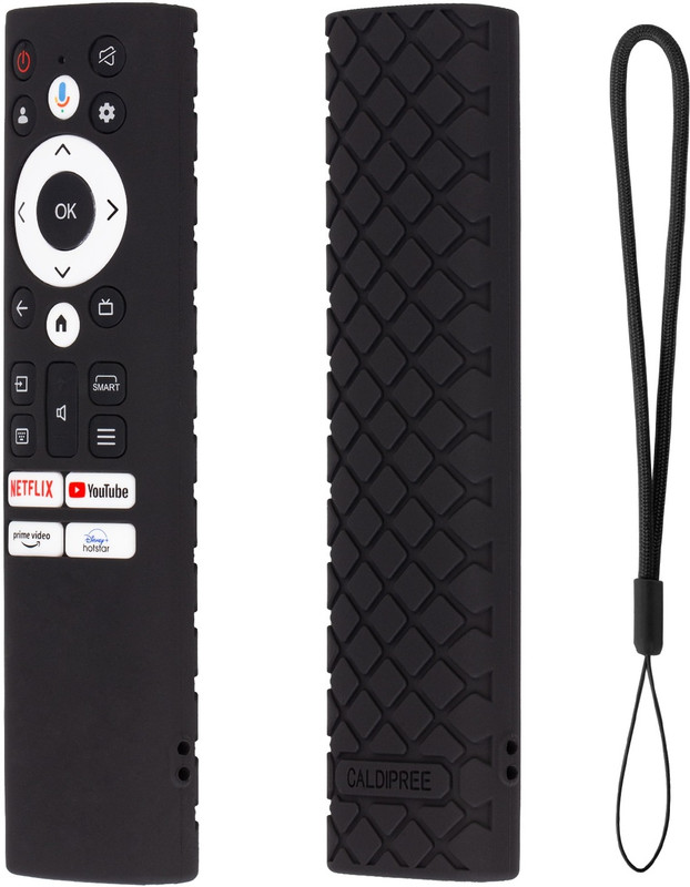 CALDIPREE Front & Back Case for Acer Tv Remote Advanced I Series ,V Series , H PRO Series Tv Remote Protective Cover(Black, Silicon)