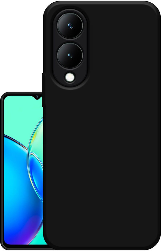 PROLEVEL Pouch for VIVO Y28 5G -I11(Black, Camera Bump Protector, Rubber, Plastic, Pack of: 1)