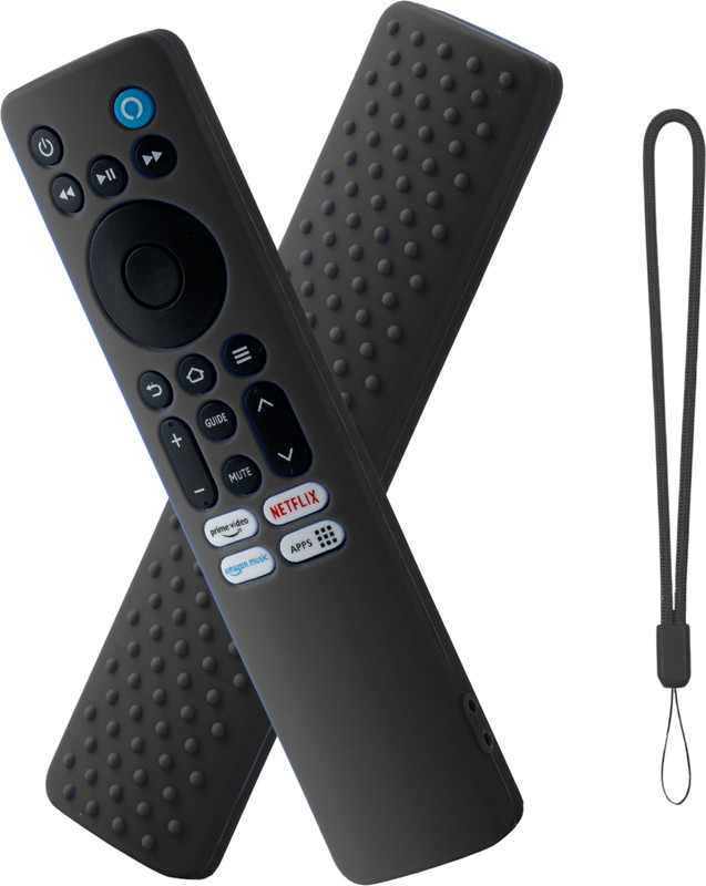 ivee international Front & Back Case for Redmi Smart Fire Tv 32 Redmi Fire Tv 4k 43 inches Tv Remote Protective Case(Red, Shock Proof, Silicon, Pack of: 1)