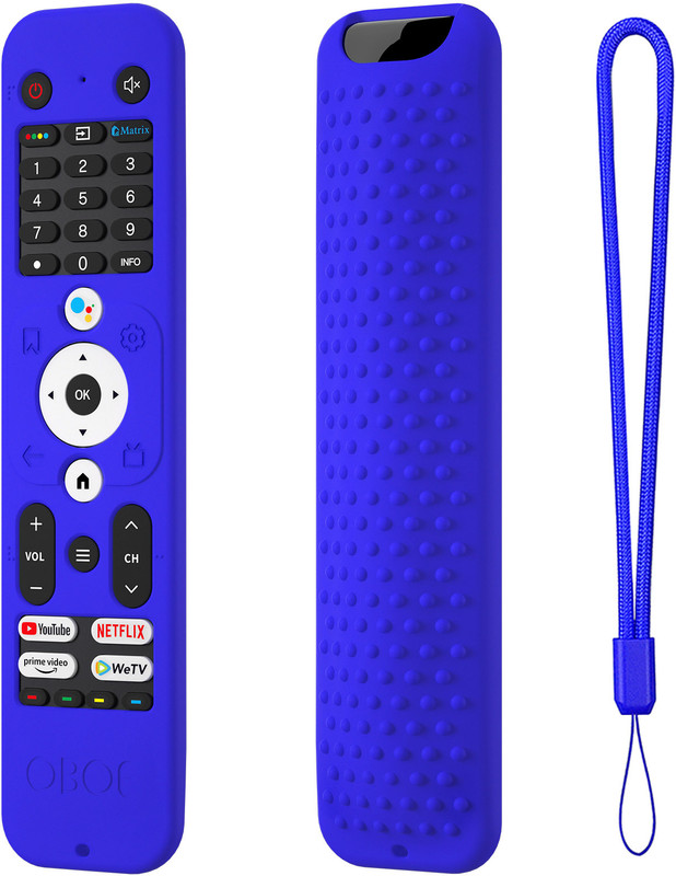 Oboe Front & Back Case for Haier Smart Tv Remote HTR-U31 Full Wrap Protective Cover with Loop [Remote NOT Included](Grey, Shock Proof, Silicon, Pack of: 1)