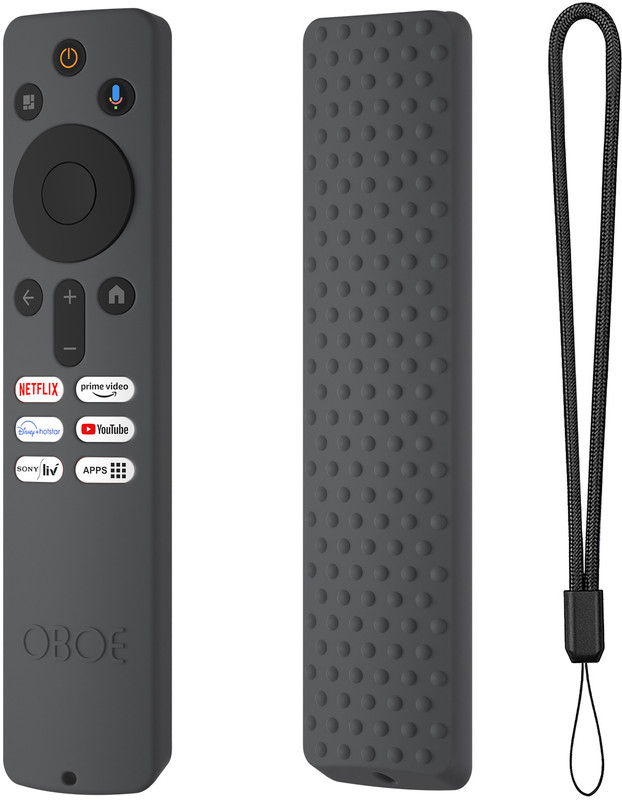 Oboe Front & Back Case for Xiaomi Mi Tv X Series 2024(Grey, Shock Proof, Silicon, Pack of: 1)