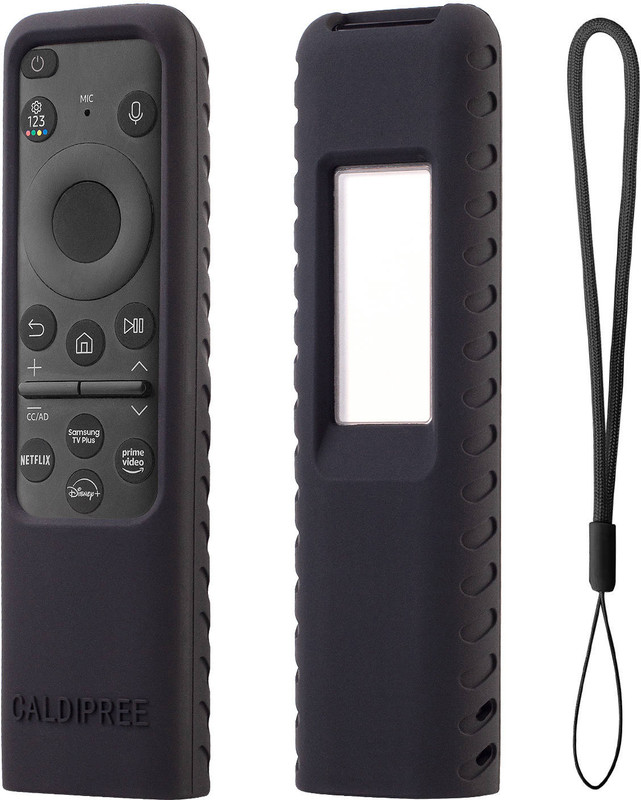 Cotbolt Front & Back Case for Samsung Smart Tv Remote 2023 Model TM-2360 E Remote Protective Key Cover(Black, Silicon)