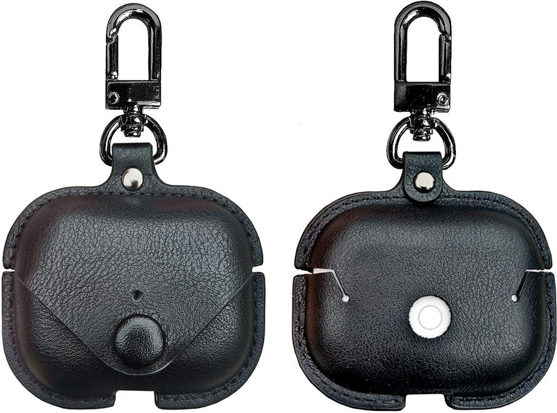 KHR Pouch for Apple AirPods Pro (2nd Generation) (2022) Bluetooth Headset Leather Case(Black, Dual Protection, Leather, Pack of: 1)