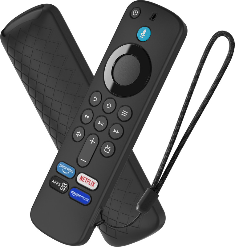 CALDIPREE Front & Back Case for All New Fire TV Stick 4k & Fire Tv Stick HD Remote 2025 Model Cover(Black, Silicon)
