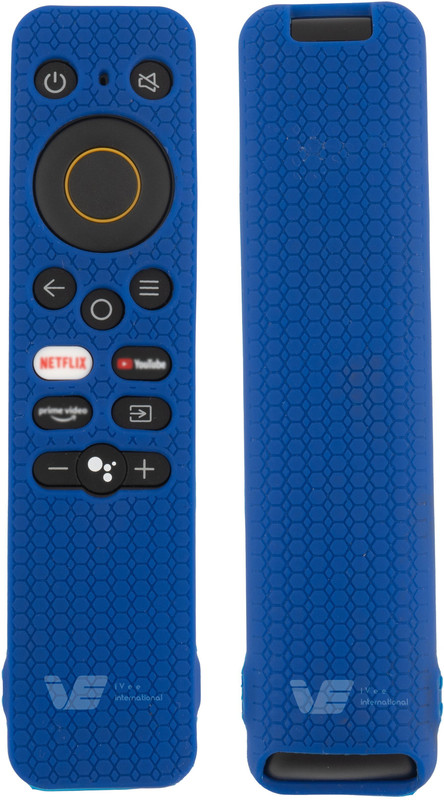 ivee international Front & Back Case for Remote Cover Compatible with REALME Smart LED TV Anti Slip Remote Case Shockproof Cover(Blue, Shock Proof, Silicon, Pack of: 1)