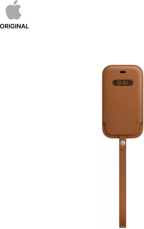Apple Pouch for iPhone 12 Pro(Saddle Brown, Leather)