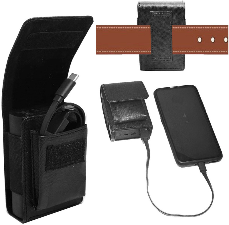 Gizmofreaks Pouch for MI 10000mAh Lithium Ion, Lithium Polymer Power Bank Pocket Pro Case(Black, Artificial Leather)