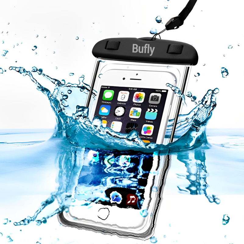 bufly Pouch for all mobile,, water proof pouch for mobile(Transparent, Plastic, Pack of: 1)