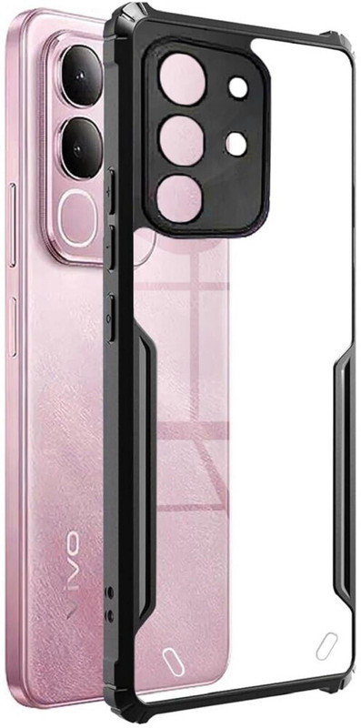 COVERHEAD Pouch for Vivo Y400 Pro 5G(Black, Transparent, Shock Proof, Pack of: 1)